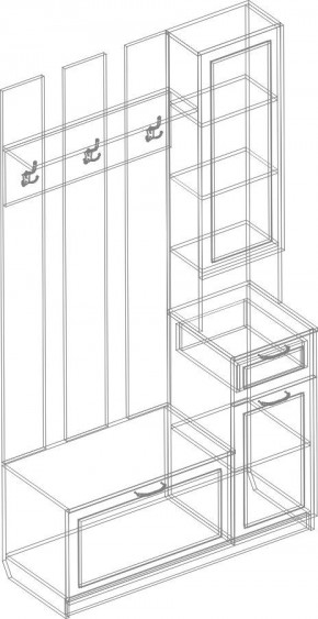 Прихожая Александрия (модульная) в Игриме - igrim.mebel24.online | фото 5