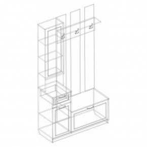 Прихожая "ПА-09" Александрия в Игриме - igrim.mebel24.online | фото 3