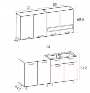 РИО-2 ЛДСП Кухонный гарнитур 1,6 м в Игриме - igrim.mebel24.online | фото 7