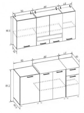 РИО-2 ЛДСП Кухонный гарнитур 1,7 м в Игриме - igrim.mebel24.online | фото 7