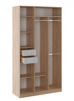 Шкаф 3 двери Глэдис М23 (Дуб Золотой/Цемент светлый) в Игриме - igrim.mebel24.online | фото 2