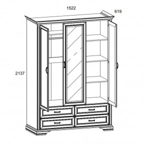 Шкаф 3D4S Z, MONAKO, цвет Сосна винтаж в Игриме - igrim.mebel24.online | фото