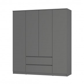 Шкаф 4-х створчатый Симпл ШК-13 (графит) в Игриме - igrim.mebel24.online | фото 1