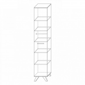 Шкаф 400 высокий Вега Скандинавия в Игриме - igrim.mebel24.online | фото 3