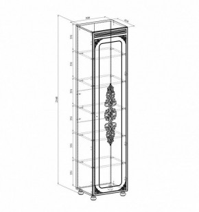 Шкаф для белья Ассоль плюс АС-531К в Игриме - igrim.mebel24.online | фото 2