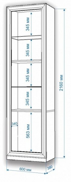 Шкаф для белья Нобиле ВтВ-ФГД-ФГК в Игриме - igrim.mebel24.online | фото 3