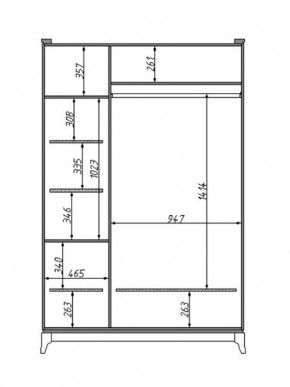 Шкаф для одежды Сабрина (ММ-302-01/03) с зеркалом в Игриме - igrim.mebel24.online | фото