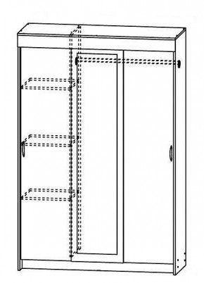 Шкаф-купе Бассо 1300 (Венге/Дуб белфорд) в Игриме - igrim.mebel24.online | фото 2