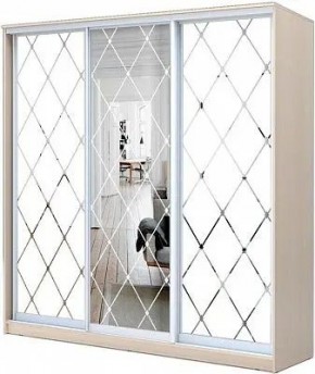 Шкаф-купе ХИТ 22-4-18/2-666 РОМБ БОЛЬШОЙ МАТОВЫЙ в Игриме - igrim.mebel24.online | фото