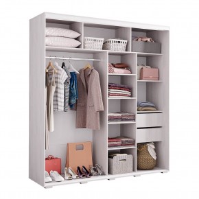 Шкаф-купе Крафт-6 1.6 м ШКК-06 (ясень белый) в Игриме - igrim.mebel24.online | фото 2