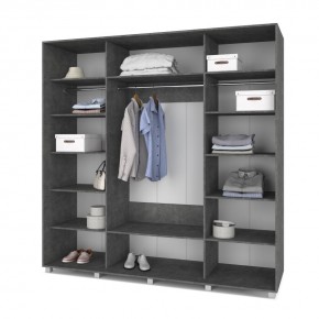 МАРТИН Шкаф-купе Камень темный (2200*600) М621 в Игриме - igrim.mebel24.online | фото 2
