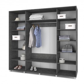 МАРТИН Шкаф-купе Камень темный (2400*600) М641 в Игриме - igrim.mebel24.online | фото 2