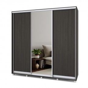 МАРТИН Шкаф-купе с зеркалом Венге (2200*600) М622 в Игриме - igrim.mebel24.online | фото
