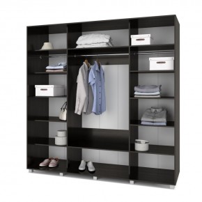 МАРТИН Шкаф-купе с зеркалом Венге (2200*600) М622 в Игриме - igrim.mebel24.online | фото 2