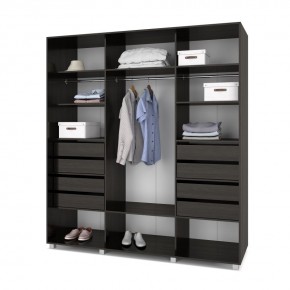 МАРТИН Шкаф-купе с зеркалом Венге (2200*600) М622 в Игриме - igrim.mebel24.online | фото 4