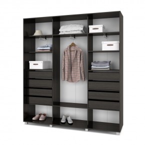 МАРТИН Шкаф-купе с зеркалом Венге (2400*450) М442 в Игриме - igrim.mebel24.online | фото 4