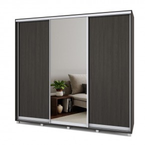 МАРТИН Шкаф-купе с зеркалом Венге (2400*600) М642 в Игриме - igrim.mebel24.online | фото