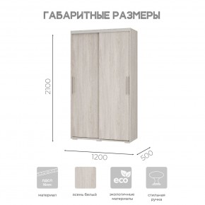 Шкаф-купе ШКК-11 (ясень белый) в Игриме - igrim.mebel24.online | фото 7
