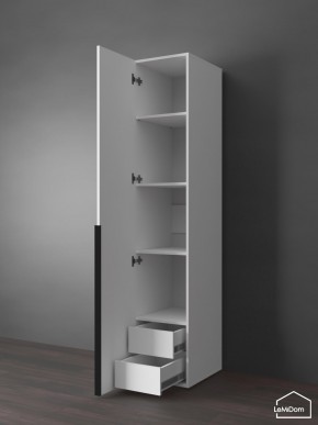 Шкаф Linnea MHR-1-4 2050х400х510 (Белый-М 11.1.1) в Игриме - igrim.mebel24.online | фото 6