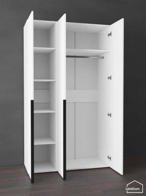 Шкаф Linnea MHR-3-1 2050х1200х510 (Белый-М 11.1.1) в Игриме - igrim.mebel24.online | фото 4