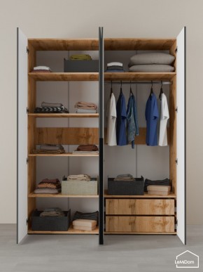 Шкаф Linnea MHR-4-2 2050х1600х510 (ДВ-М 11.1.25) в Игриме - igrim.mebel24.online | фото 6