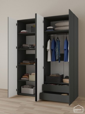 Шкаф Linnea MHR-4-2 2050х1600х510 (Графит-М 11.1.25) в Игриме - igrim.mebel24.online | фото 5