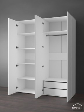 Шкаф Linnea MHR-4PO-2 2050х1600х510 (Белый-М 11.1.2) в Игриме - igrim.mebel24.online | фото 5