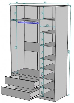 Шкаф Мальта H217 в Игриме - igrim.mebel24.online | фото 2