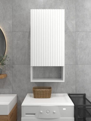 Шкаф навесной для ванной MH24-MA 450х960 (Белый-М 10.1.1) Белый глянец в Игриме - igrim.mebel24.online | фото 2