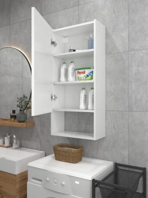 Шкаф навесной для ванной MH24-MA 450х960 (Белый-М 10.1.1) Белый глянец в Игриме - igrim.mebel24.online | фото 3