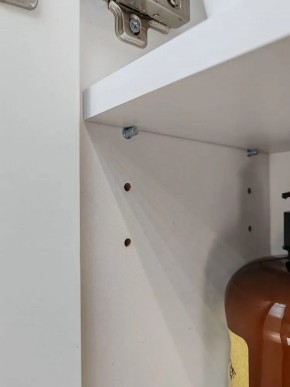 Шкаф навесной для ванной MH24-MA 450х960 (Белый-М 10.1.1) Белый глянец в Игриме - igrim.mebel24.online | фото 7