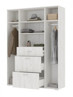 Шкаф Нельсон ШК-03 (Дуб Крафт белый/Дуб Крафт белый) в Игриме - igrim.mebel24.online | фото 3
