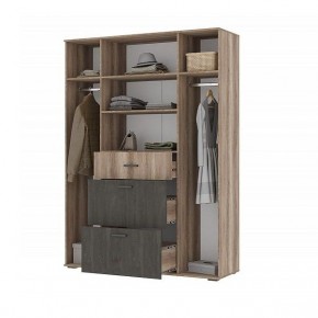Шкаф Нельсон ШК-03 (Шкаф Дуб каньон/Железный камень) в Игриме - igrim.mebel24.online | фото 2