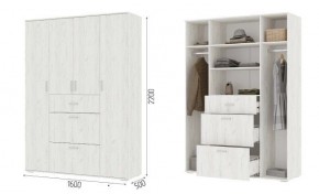 Шкаф Нельсон ШК03 Дуб крафт белый в Игриме - igrim.mebel24.online | фото 2