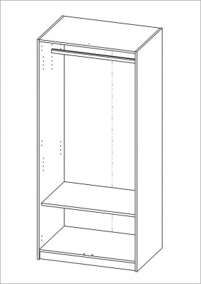 Шкаф ОРИОН двухдверный, цвет белый в Игриме - igrim.mebel24.online | фото 2