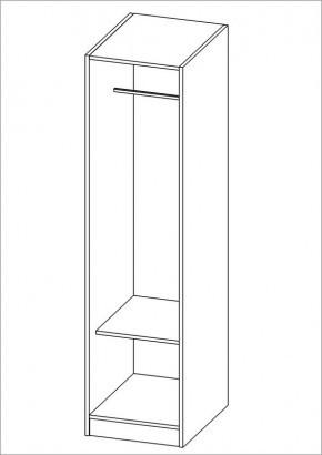 Шкаф ОРИОН однодверный, цвет белый в Игриме - igrim.mebel24.online | фото 2