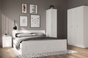 Шкаф ПЕГАС трехдверный с рамочным фасадом, цвет белый в Игриме - igrim.mebel24.online | фото 4