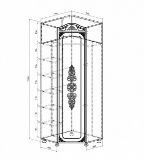 Шкаф платяной Ассоль плюс АС-522К в Игриме - igrim.mebel24.online | фото 2