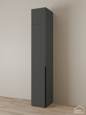 Шкаф с антресолью Linnea MHR-1A-1 2450х400х510 (Графит-М 11.1.25) в Игриме - igrim.mebel24.online | фото 1