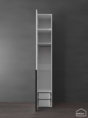 Шкаф с антресолью Linnea MHR-1A-3 2450х400х510 (Белый-М 11.1.2) в Игриме - igrim.mebel24.online | фото 5