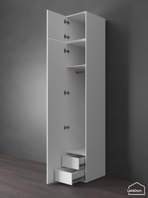 Шкаф с антресолью Linnea MHR-1POA-3 2450х400х510 (Белый-М 11.1.1) в Игриме - igrim.mebel24.online | фото 6