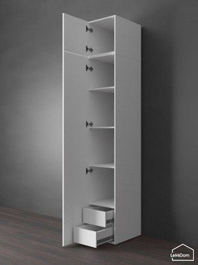 Шкаф с антресолью Linnea MHR-1POA-4 2450х400х510 (Белый-М 11.1.2) в Игриме - igrim.mebel24.online | фото 5