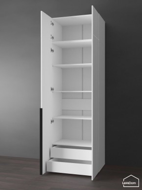 Шкаф с антресолью Linnea MHR-2A-4 2450х800х510 (Белый-М 11.1.1) в Игриме - igrim.mebel24.online | фото 5