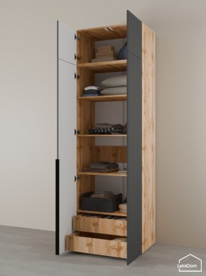 Шкаф с антресолью Linnea MHR-2A-4 2450х800х510 (ДВ-М 11.1.25) в Игриме - igrim.mebel24.online | фото 5