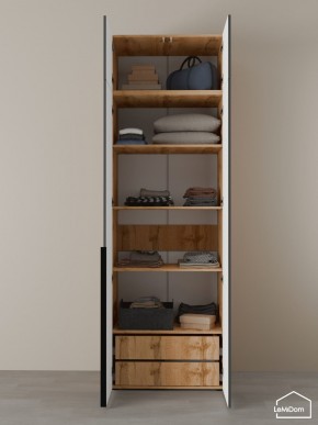 Шкаф с антресолью Linnea MHR-2A-4 2450х800х510 (ДВ-М 11.1.25) в Игриме - igrim.mebel24.online | фото 7