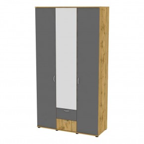 Шкаф с зеркалом Ольга H54_M (ДВ-Графит) в Игриме - igrim.mebel24.online | фото