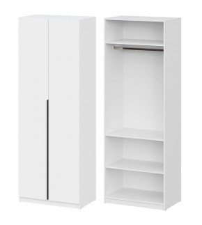 Шкаф ШК-5 + 2 полки (800) Белый текстурный в Игриме - igrim.mebel24.online | фото