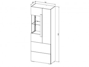 Шкаф-витрина Куба 1714 в Игриме - igrim.mebel24.online | фото 3