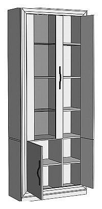 Шкаф-витрина Нобиле ШВтВ-ФСД-ФГК в Игриме - igrim.mebel24.online | фото 2