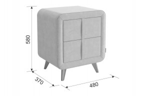 СОФИ 3 Тумба прикроватная (велюр) в Игриме - igrim.mebel24.online | фото 3